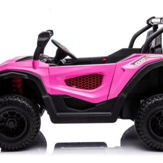 SUPERBUGGY UTV 24V PARA NIÑOS, 2 PLAZAS, ROSA-PINK, RC INDA599-LE13545